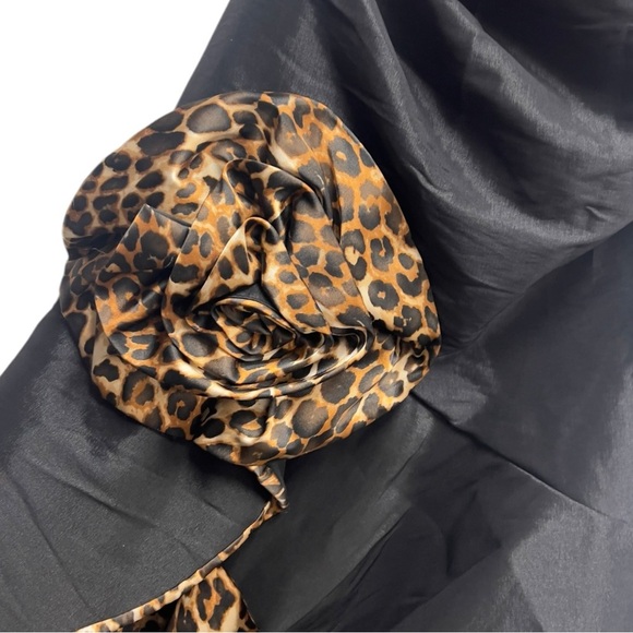 Juno Collection 90s Y2K Leopard Print Ruched Formal Prom Party Dress - Picture 6 of 11